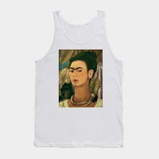 Self Portrait with Monkey by Frida Kahlo Tank Top